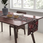 Cowboys and Cacti - manzanita brown Table Runner Gallery Image 2