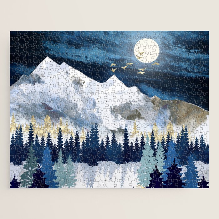Moonlit Snow Jigsaw Puzzle Gallery Image 1