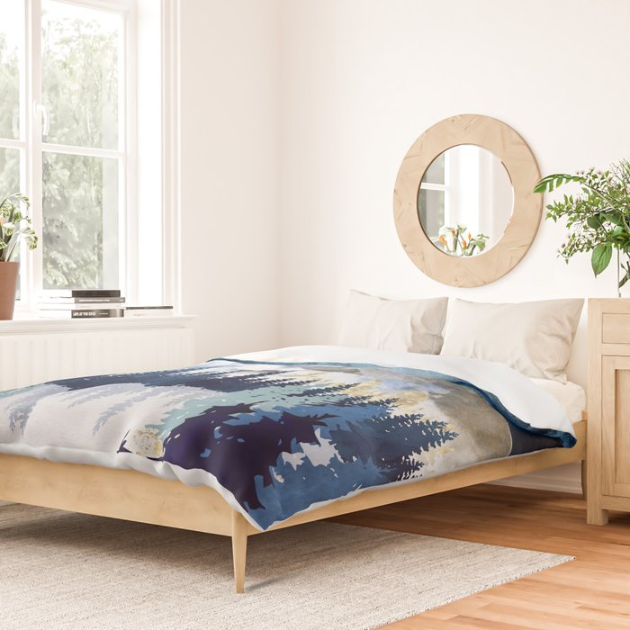 Moonlit Snow Duvet Cover Gallery Image 2