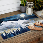 Moonlit Snow Outdoor Rug Gallery Image 2