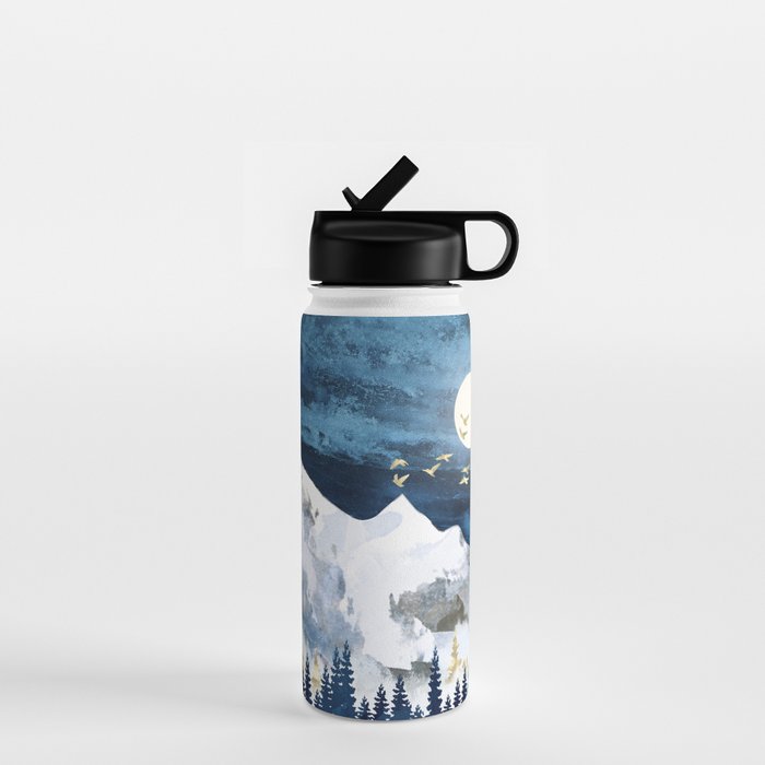 Moonlit Snow Water Bottle Gallery Image 1
