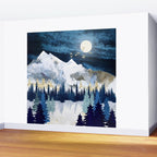 Moonlit Snow Wall Mural Gallery Image 2