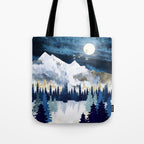 Moonlit Snow Tote Bag Gallery Image 1