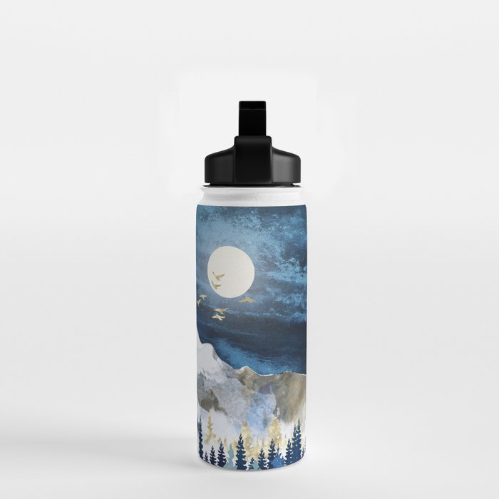 Moonlit Snow Water Bottle Gallery Image 2