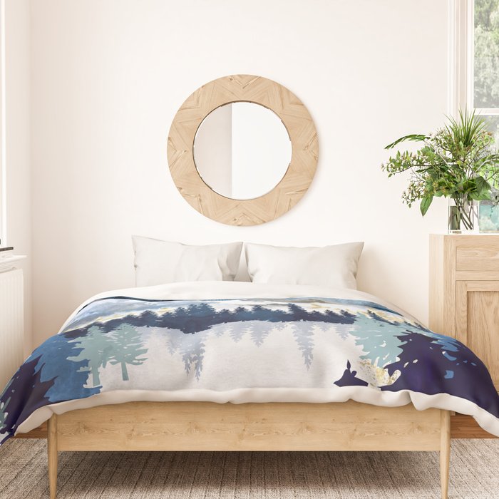 Moonlit Snow Duvet Cover Gallery Image 3