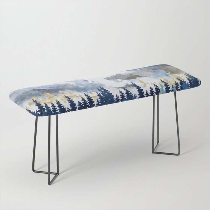 Moonlit Snow Bench Gallery Image 1