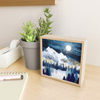 Moonlit Snow Mini Art Print Gallery Image 2