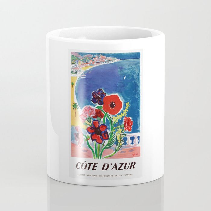 1947 FRANCE Cote d'Azur Travel Poster Coffee Mug Gallery Image 4