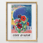 1947 FRANCE Cote d'Azur Travel Poster Serving Tray Gallery Image 1