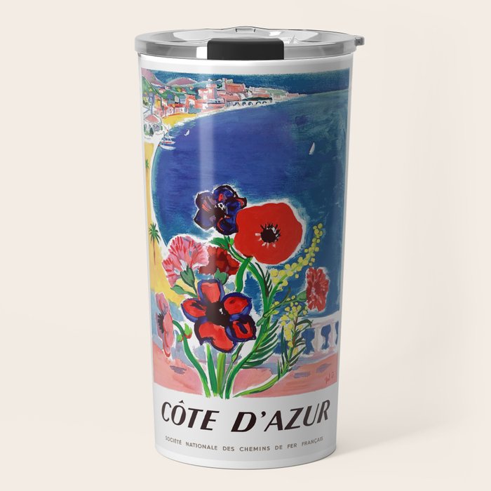 1947 FRANCE Cote d'Azur Travel Poster Travel Mug Gallery Image 1
