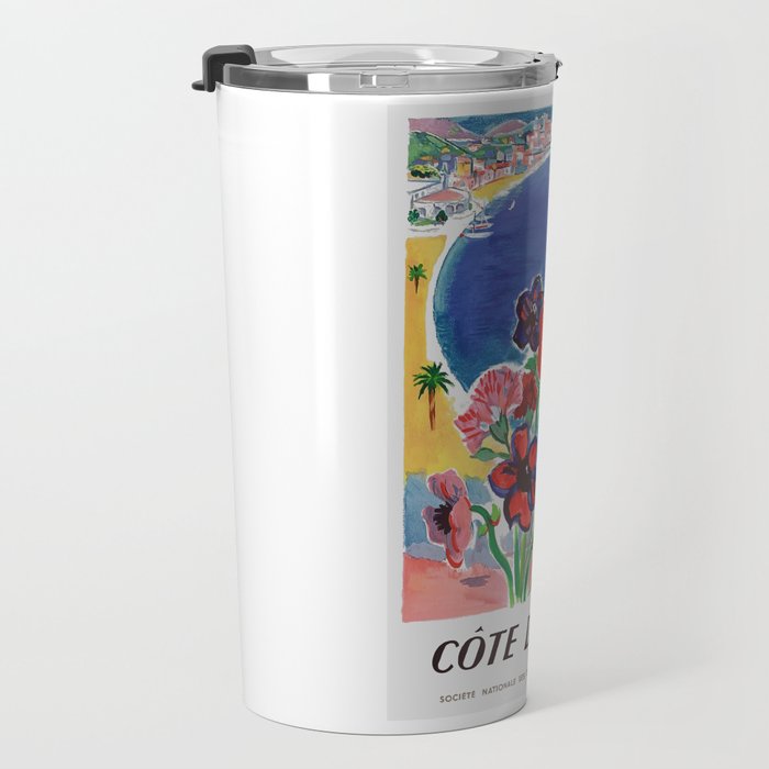 1947 FRANCE Cote d'Azur Travel Poster Travel Mug Gallery Image 3