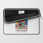 1947 FRANCE Cote d'Azur Travel Poster Laptop Sleeve Gallery Image 2