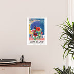 1947 FRANCE Cote d'Azur Travel Poster Poster Gallery Image 2