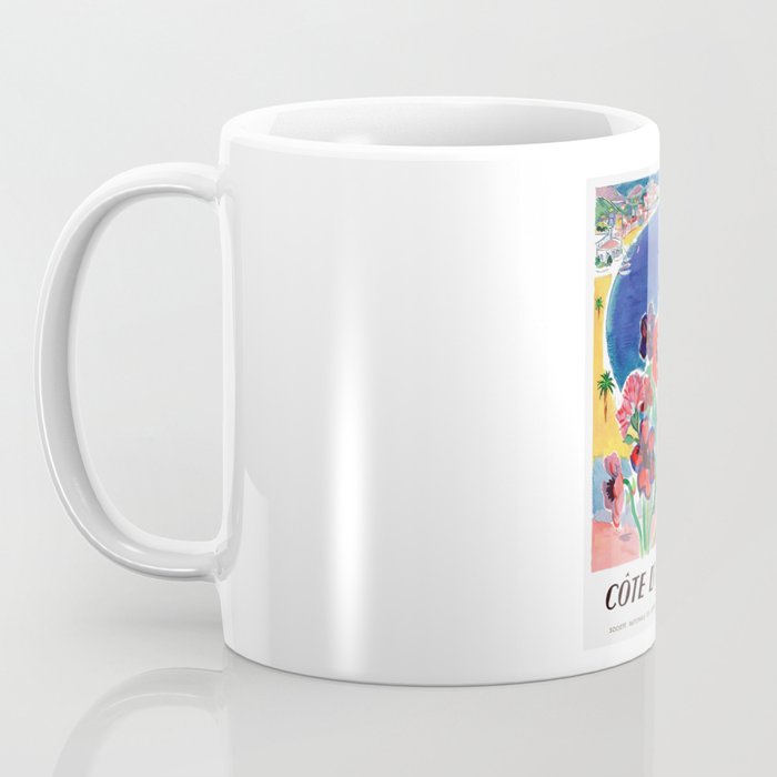 1947 FRANCE Cote d'Azur Travel Poster Coffee Mug Gallery Image 3