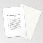 The Man in the Arena by Theodore Roosevelt Stationery Card Gallery Image 2