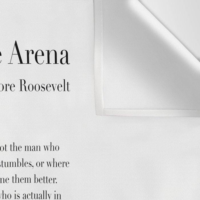 The Man in the Arena by Theodore Roosevelt Wall Tapestry Gallery Image 3