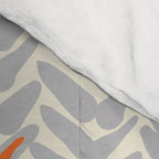 Orange and Grey Wheat Pattern Comforter Gallery Image 4