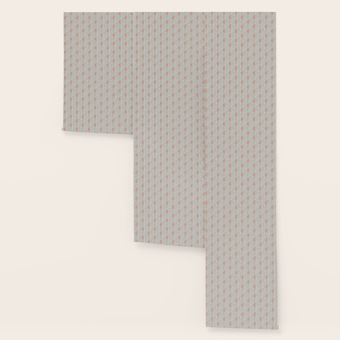 Orange and Grey Wheat Pattern Wallpaper Gallery Image 3