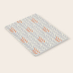 Orange and Grey Wheat Pattern Notebook Gallery Image 2