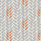 Orange and Grey Wheat Pattern Coffee Mug Gallery Image 2