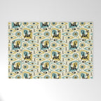 Mid Century Cat Abstract - Gld/Blu ©studioxtine Welcome Mat Gallery Image 1