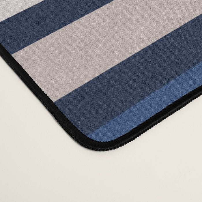 Greek Key - Meander - Blue and Beige Desk Mat Gallery Image 4