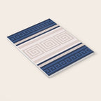 Greek Key - Meander - Blue and Beige Notebook Gallery Image 3