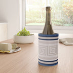 Greek Key - Meander - Blue and Beige Wine Chiller Gallery Image 4