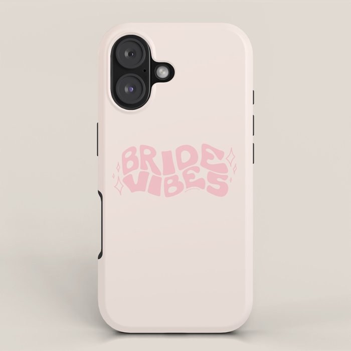 Bride Vibes in Pink iPhone Case Gallery Image 1