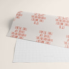 The Most Wonderful Time Of The Year Warm Pink Wrapping Paper Gallery Image 2