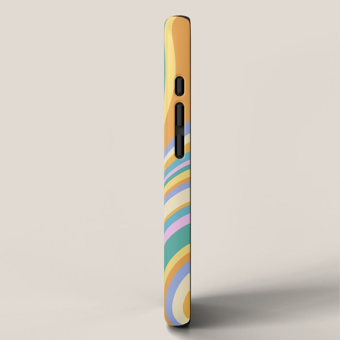 Wavy Stripes XXIV - 90s Summer iPhone Case Gallery Image 2