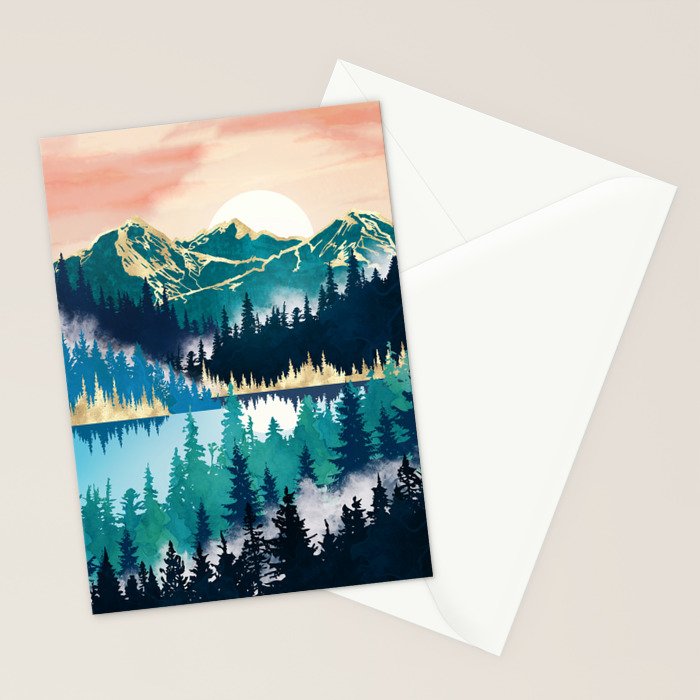 Lake Mist Stationery Card Gallery Image 2