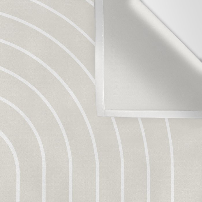 Minimal Arch II Natural Off White Modern Geometric Lines Wall Tapestry Gallery Image 3