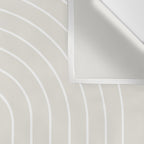 Minimal Arch II Natural Off White Modern Geometric Lines Wall Tapestry Gallery Image 3