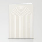 Minimal Arch II Natural Off White Modern Geometric Lines Stationery Card Gallery Image 2