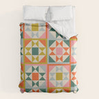 Playful patchwork pattern Duvet Cover Gallery Image 6