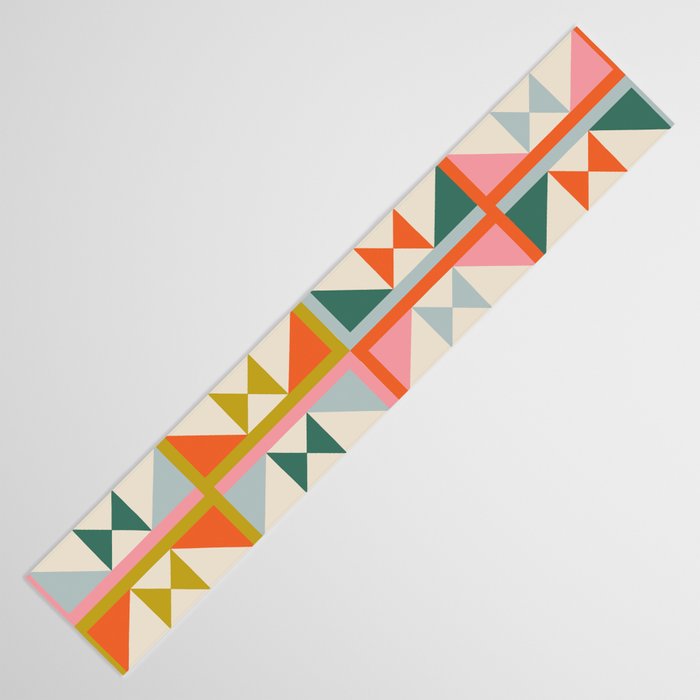 Playful patchwork pattern Table Runner Gallery Image 3