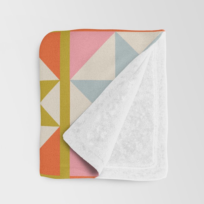 Playful patchwork pattern Throw Blanket Gallery Image 3