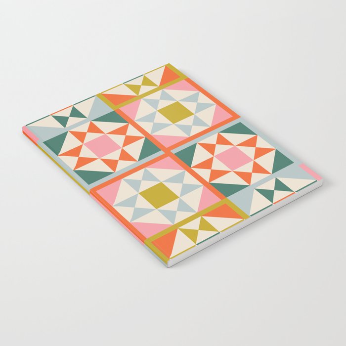 Playful patchwork pattern Notebook Gallery Image 2