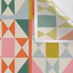 Playful patchwork pattern Wall Tapestry Gallery Image 3