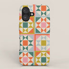 Playful patchwork pattern iPhone Case Gallery Image 1
