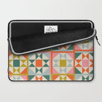 Playful patchwork pattern Laptop Sleeve Gallery Image 2