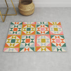 Playful patchwork pattern Rug Gallery Image 1