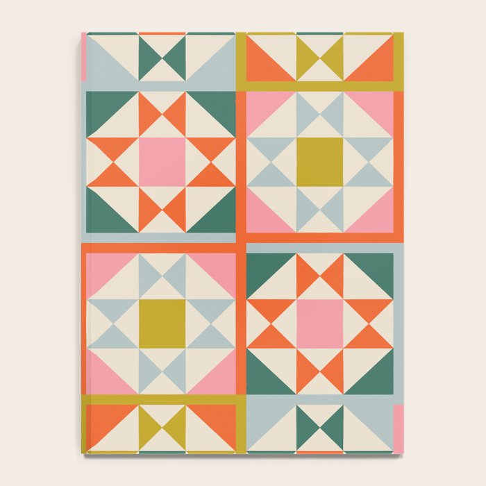 Playful patchwork pattern Notebook Gallery Image 4