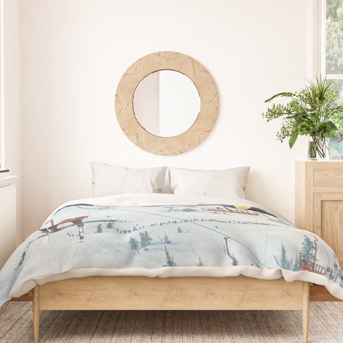 Bridger Skiing Duvet Cover Gallery Image 3