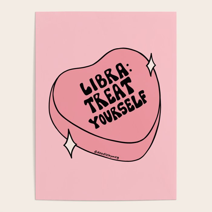 Libra Conversation Heart Poster Gallery Image 1