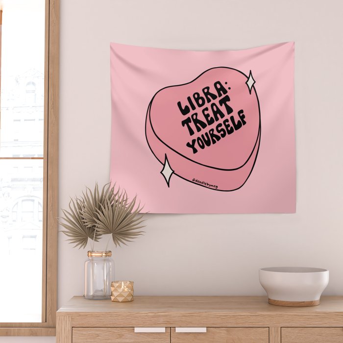 Libra Conversation Heart Wall Tapestry Gallery Image 2