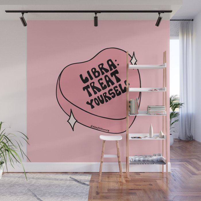 Libra Conversation Heart Wall Mural Gallery Image 1