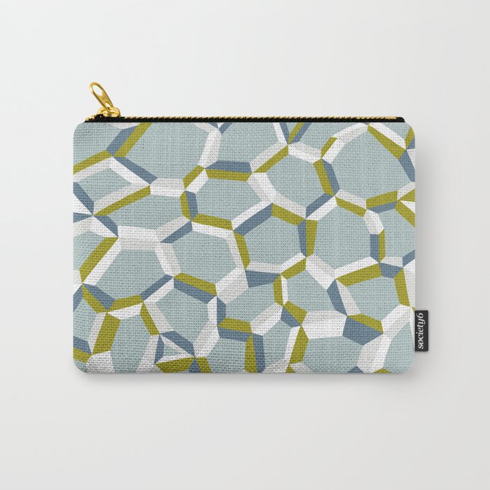 City life connections blue teal Carry All Pouch Gallery Image 1