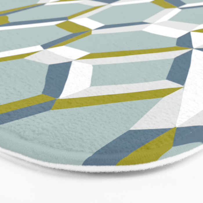 City life connections blue teal Bath Mat Gallery Image 3
